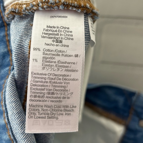 Madewell The Perfect Jean Short Side Slit Edition size 32 - Picture 10 of 10